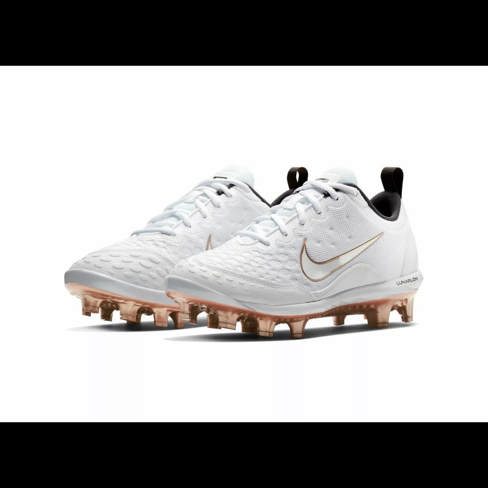 Lunarlon Hyperdiamond Softball Cleats White Gold